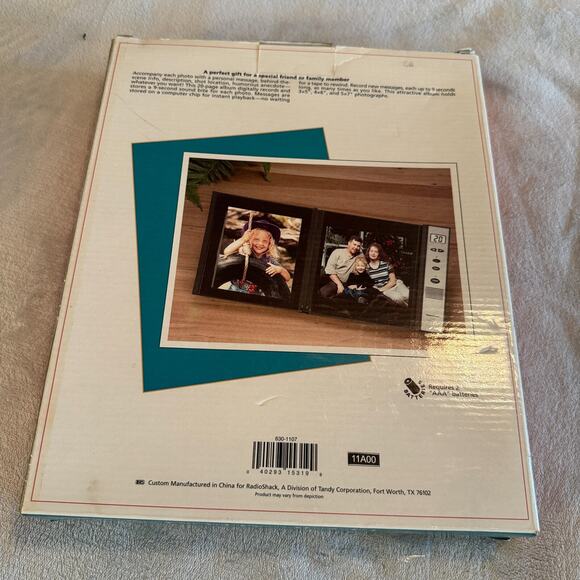 RadioShack Voice Recording Photo Picture Frame 63-1107 Black NIB Unused - Picture 2 of 5